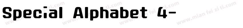 Special Alphabet 4字体转换